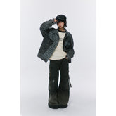 Unisex Jacket Spring and Autumn Denim Jacket Men and Women Loose Overalls